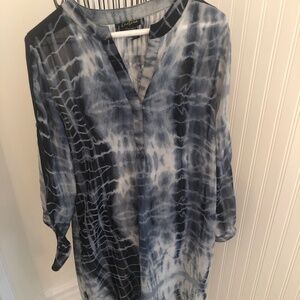 NWOT Cartise HiLoSheer Tie Dye Abstract Small Bohemian Dress
